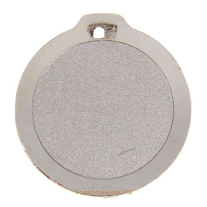 Медаль призовая 021, d= 4 см. 2 место. Цвет серебро. Без ленты