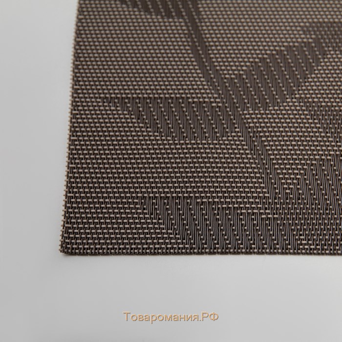 Салфетка сервировочная на стол «Росток», 45×30 см, цвет серый