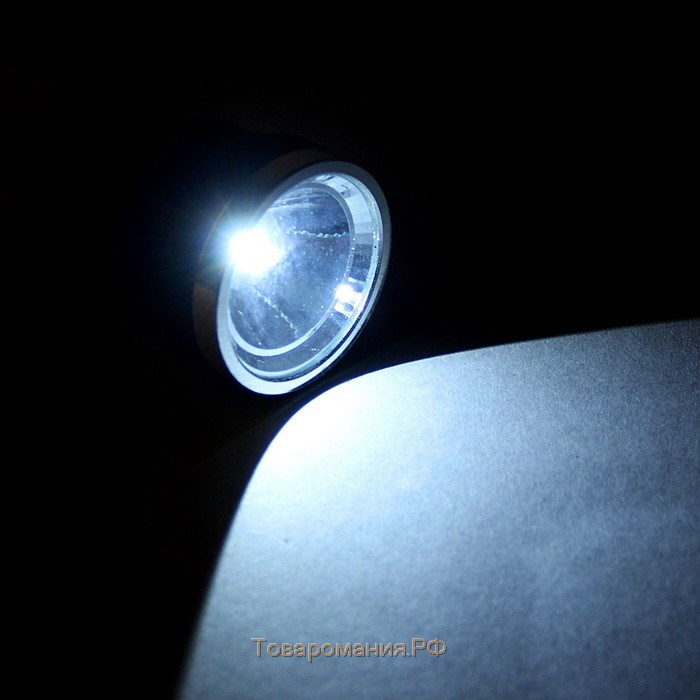 Фонарь светодиодный аккумуляторный ручной, 1 LED, 3 режима, 17.5 х 7 х 7 см