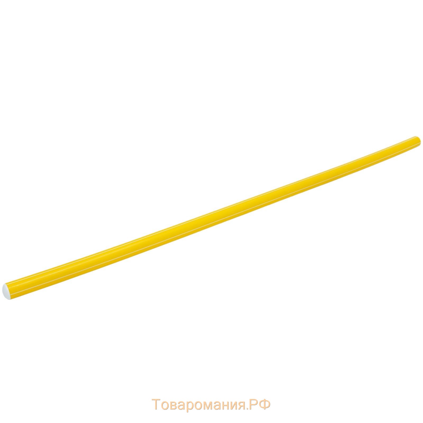 Палка гимнастическая 90 см, цвет жёлтый