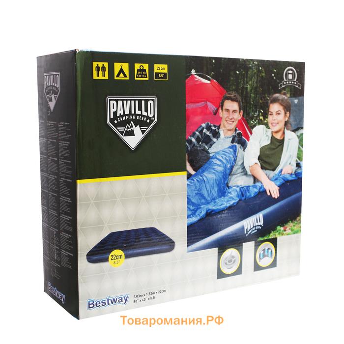 Матрас надувной Bestway Pavillo, 203×152×22 см, 67003