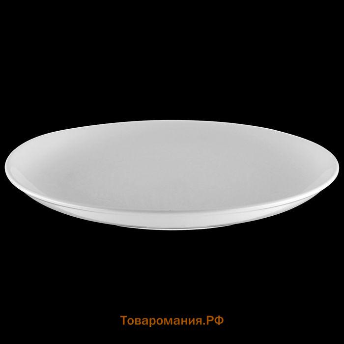 Тарелка пирожковая с утолщённым краем Wilmax Olivia Pro, d=18 см, фарфор, белая