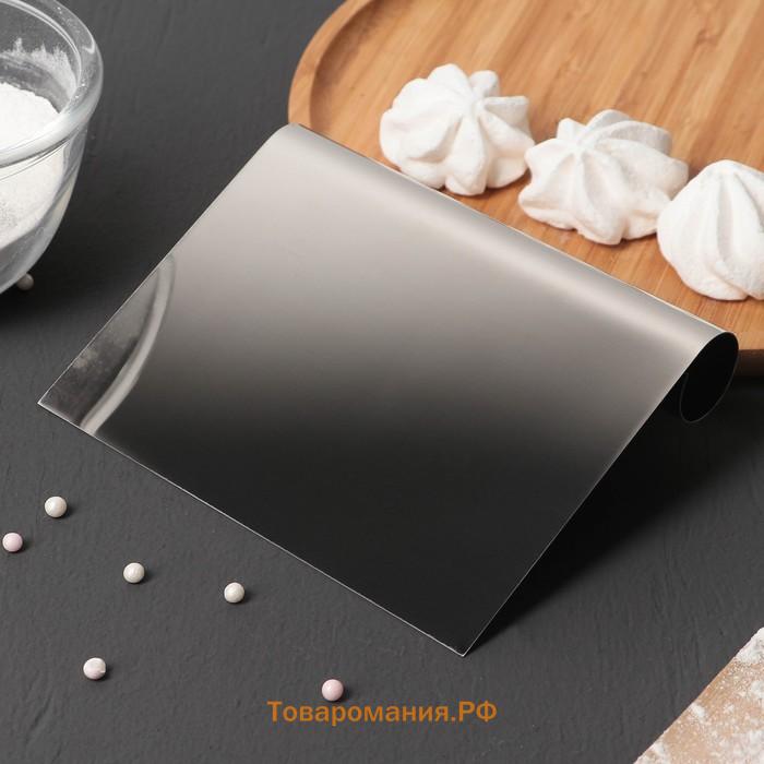 Шпатель кондитерский с размерной линейкой KONFINETTA, 15×11.5 см