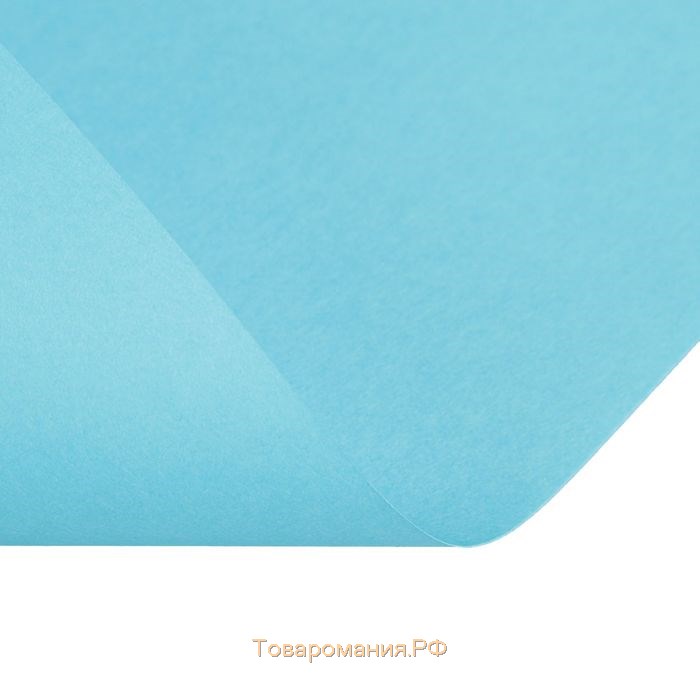 Бумага цветная А4, 50 листов Calligrata Интенсив, голубая, 80 г/м²
