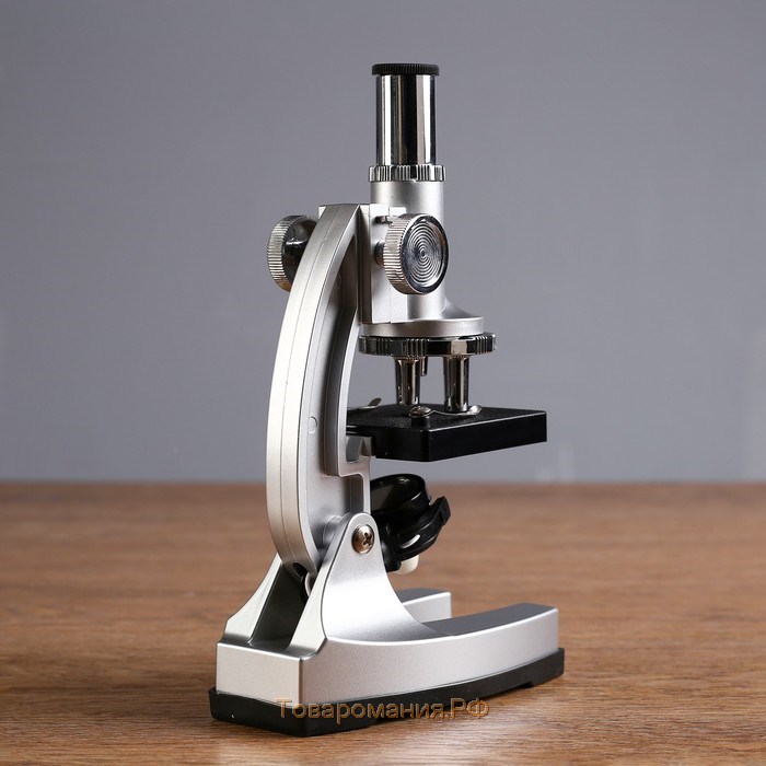 Микроскоп, кратность увеличения 450х, 200х, 100х, с подсветкой, 2АА