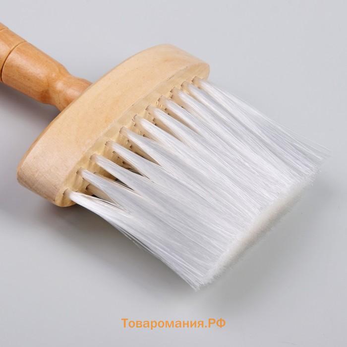 Щётка - сметка для удаления волос, 14.5×10(±1) см, цвет «светлое дерево»