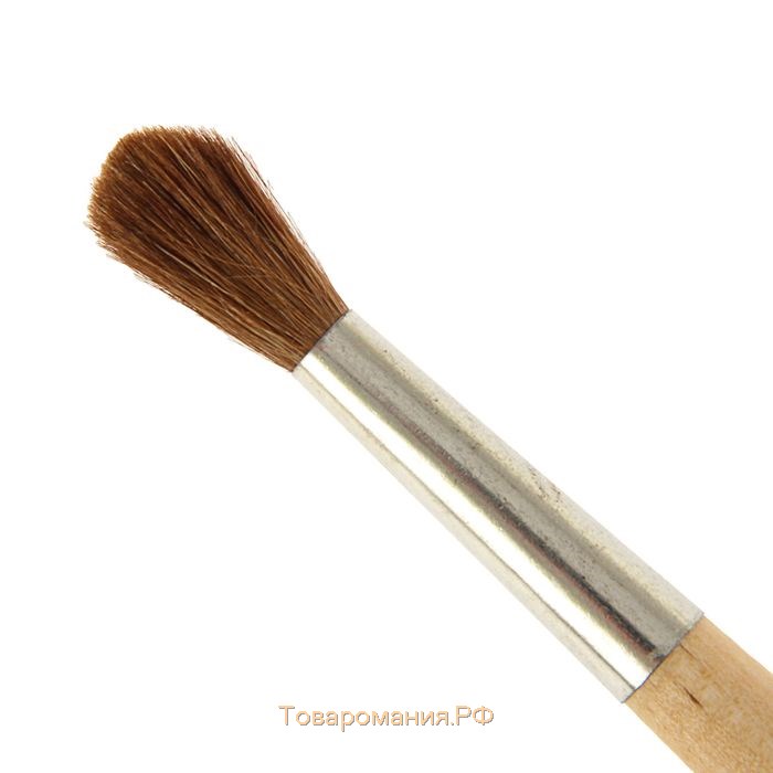 Кисть для рисования, Пони круглая № 7 (диаметр обоймы 7 мм; длина волоса 24 мм), деревянная ручка, Calligrata