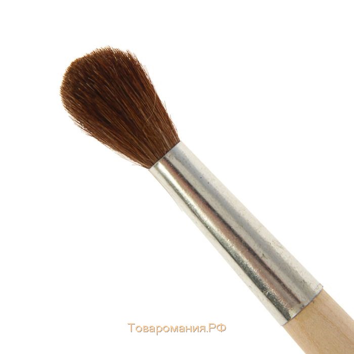 Кисть для рисования, Пони круглая № 8 (диаметр обоймы 8 мм; длина волоса 26 мм), деревянная ручка, Calligrata
