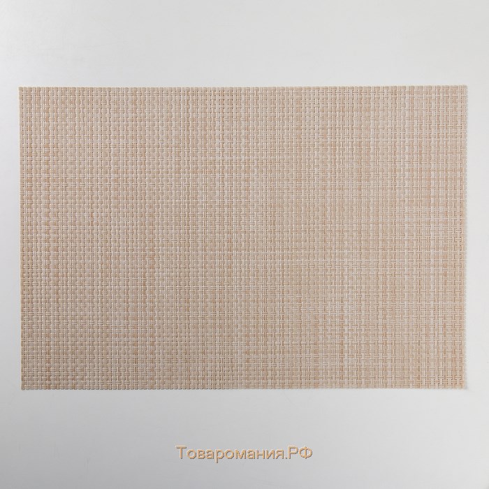 Салфетка сервировочная на стол «Классика», 45×30 см, цвет коричнево-бежевый