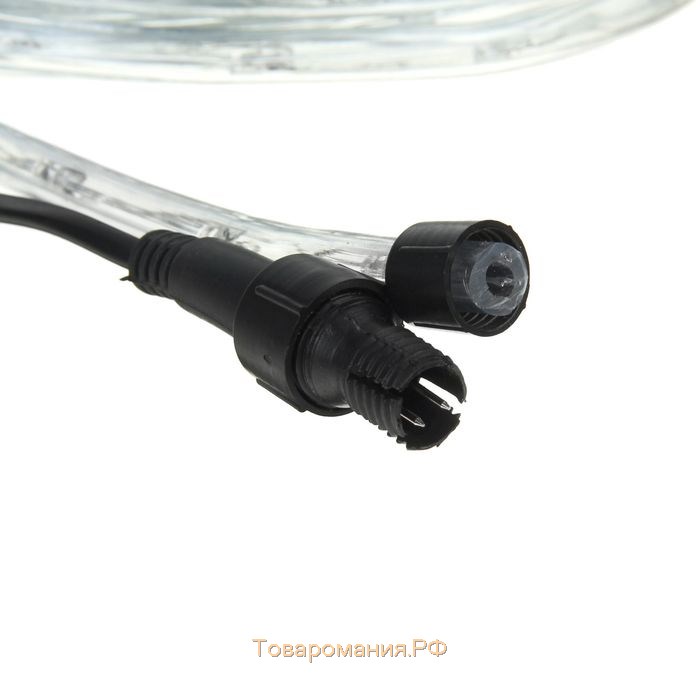 Гирлянда светодиодная, световой шнур Lighting 10 мм, IP65, 10 м, 24 LED/м, 220 В, 8 режимов, свечение белое