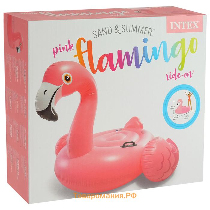 Игрушка для плавания «Розовый фламинго», 147 х 140 х 94 см, 57558NP INTEX