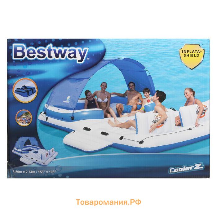 Беседка-плот для плавания, 389 х 274 см, для 6 человек, 43105 Bestway