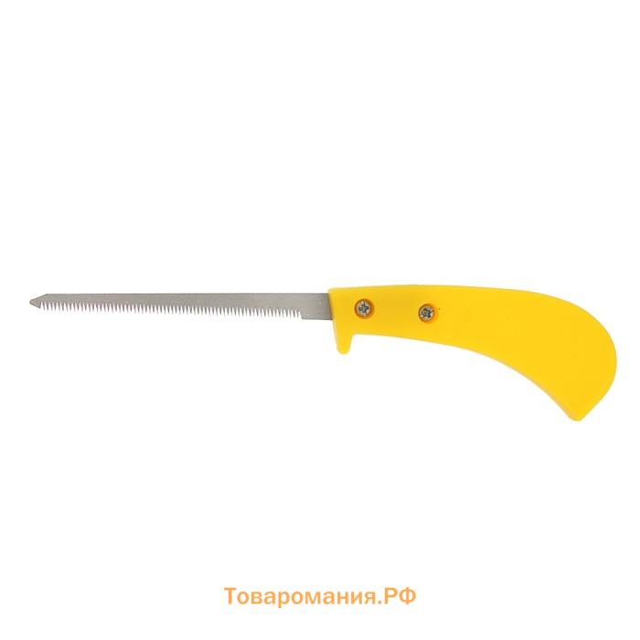 Ножовка по дереву ТУНДРА, заточка 2D, пластиковая рукоятка, 15-16 TPI, 120/240 мм