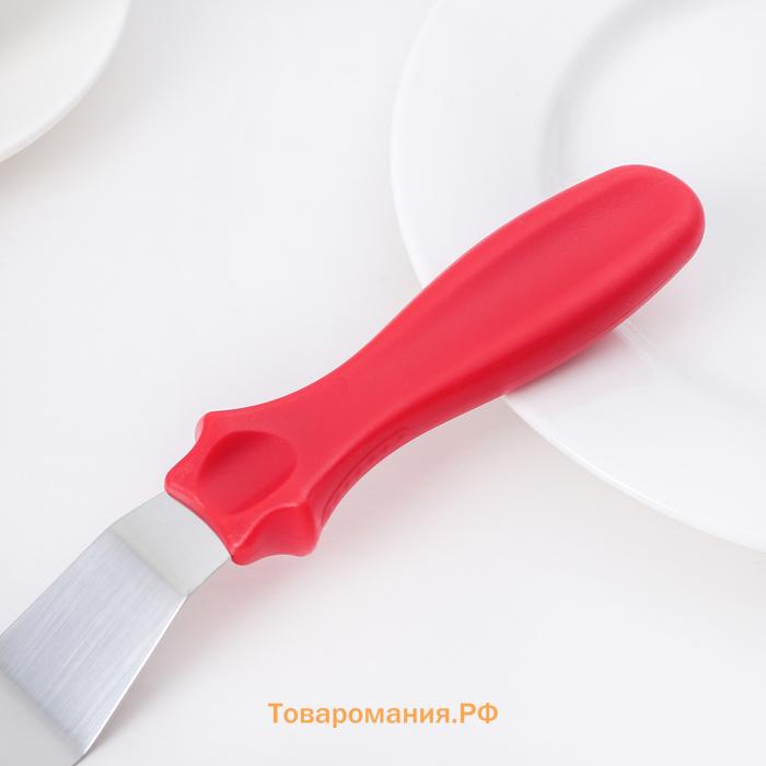 Кондитерская лопатка - палетка, изогнутая, 26.7 см, рабочая часть 14.5 см, чёрная