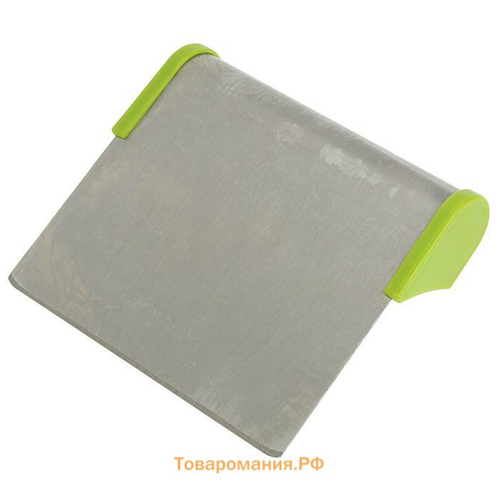 Шпатель кондитерский с размерной линейкой, 15.5×13 см, МИКС