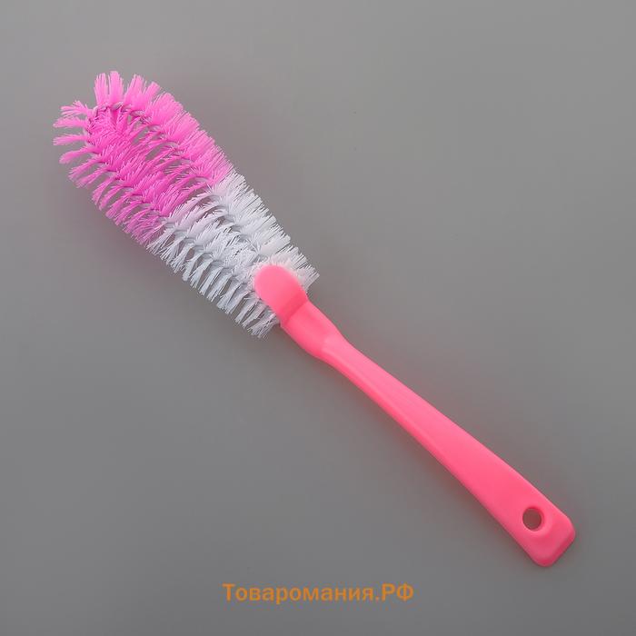 Ёршик для посуды двойной , 31×6 см, МИКС