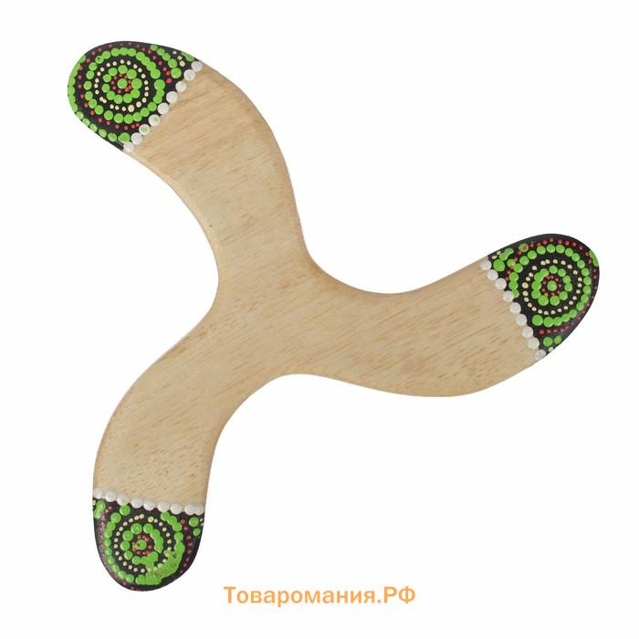 Сувенир «Бумеранг тройной с точечной росписью», 23×23×1 см, МИКС