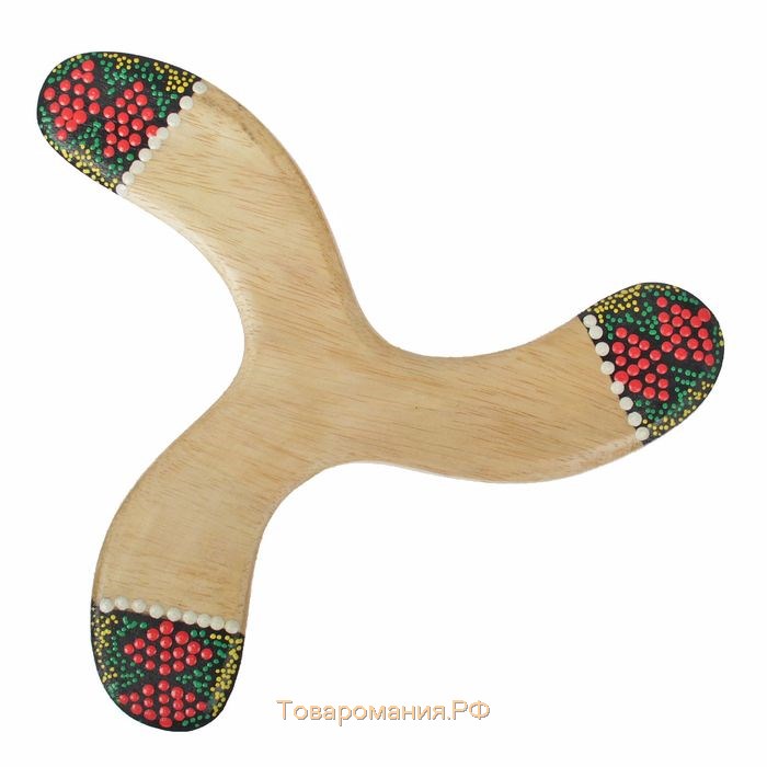 Сувенир «Бумеранг тройной с точечной росписью», 23×23×1 см, МИКС