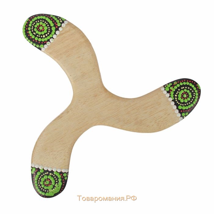 Сувенир «Бумеранг тройной с точечной росписью», 23×23×1 см, МИКС