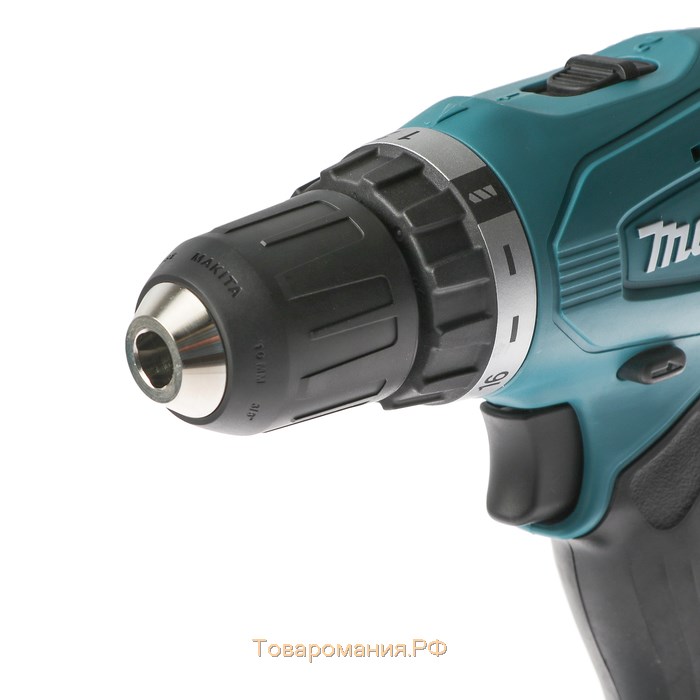 Дрель-шуруповерт Makita DF 347 DWE, 14.4В,2х1.5АчLi-ion,БЗП-10мм,0-400/0-1400об/м