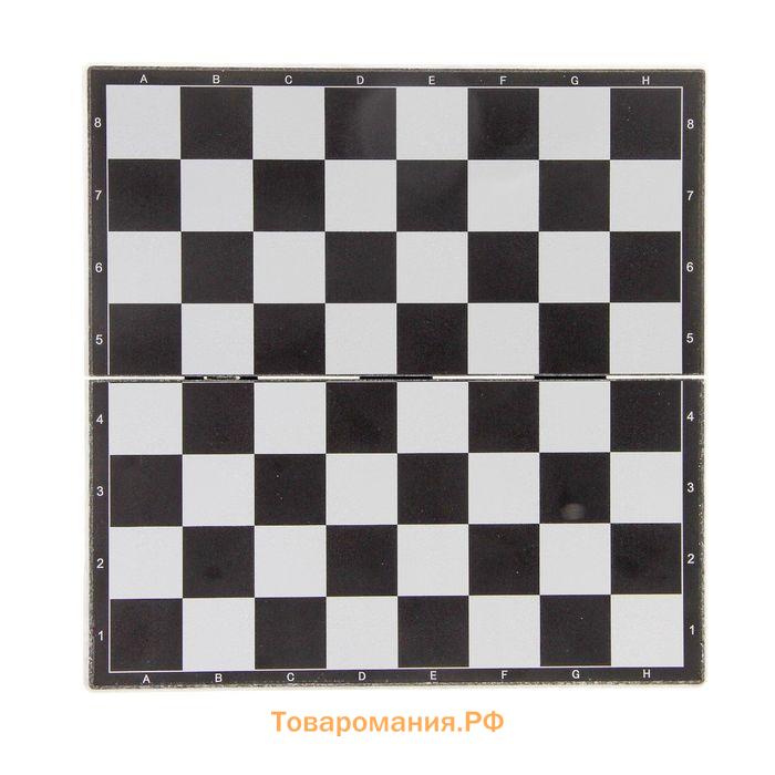 Шахматы магнитные, 19.5×19.5 см, чёрно-белые