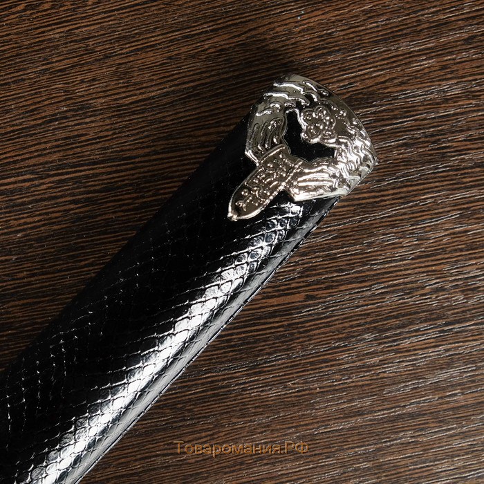 Сув. изделие катана,  ножны искусственная кожа, змея черный 89см