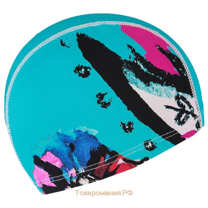Шапочка для плавания взрослая ONLYTOP, тканевая, обхват 48 см, цвета МИКС