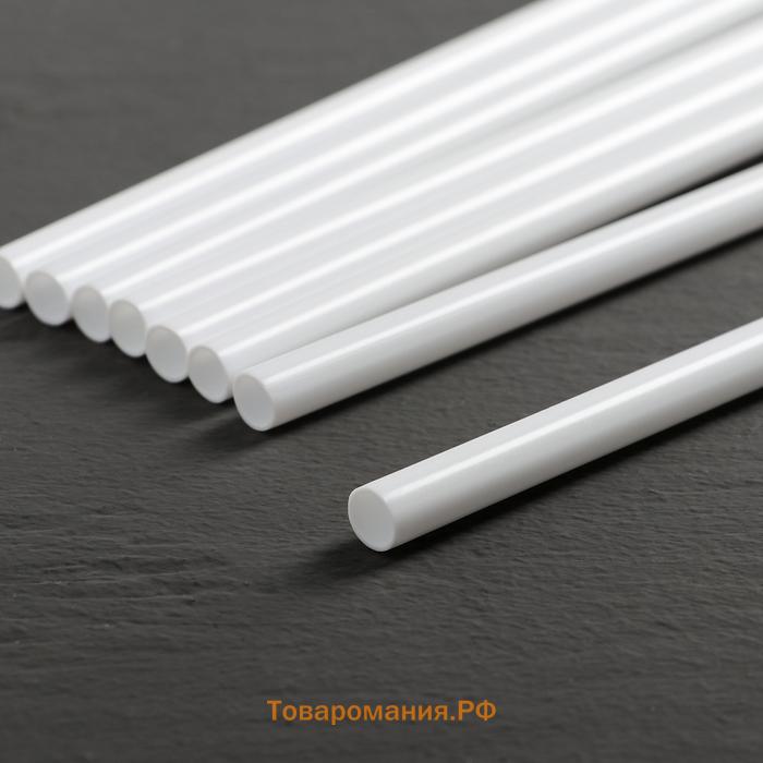 Палочки-дюбели для кондитерских изделий KONFINETTA, набор 8 шт., d=0.9 см, 30 см, пластик, белые