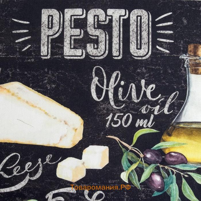 Полотенце кухонное «» Pesto, 40×70 см, хлопок 100%, саржа 190 г/м²