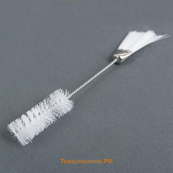 Ёршики для посуды , 2 шт.: 14.5×2.5 см, 17×0.5 см, белые