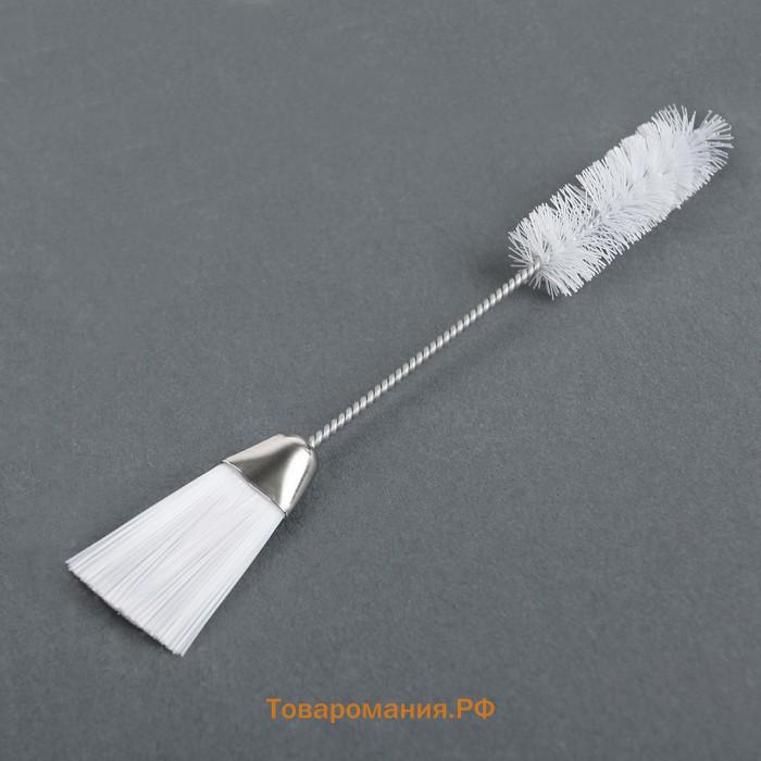 Ёршики для посуды , 2 шт.: 14.5×2.5 см, 17×0.5 см, белые