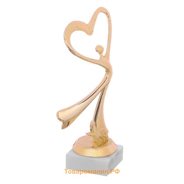 Кубок, наградная фигура «Танцор», подставка камень, 18×8×5 см