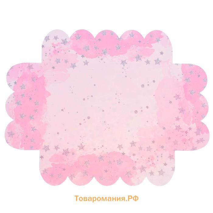Коробка для печенья, кондитерская упаковка с пластиковой крышкой, «Чудесных мгновений», 20 х 30 х 8 см