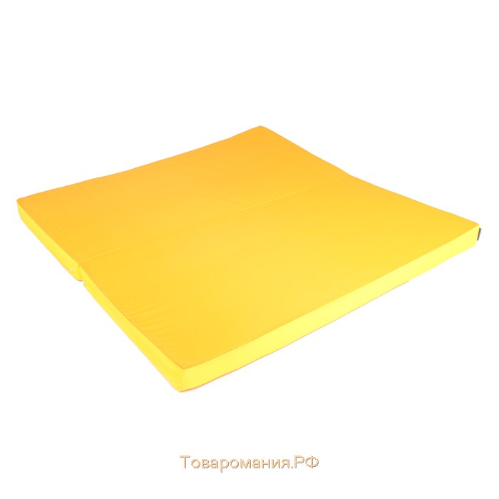 Мат ONLITOP, 100х100х6 см, 1 сложение, цвет жёлтый/оранжевый