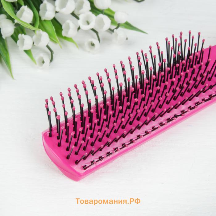Расчёска массажная, 20.5×5 (±1) см, МИКС