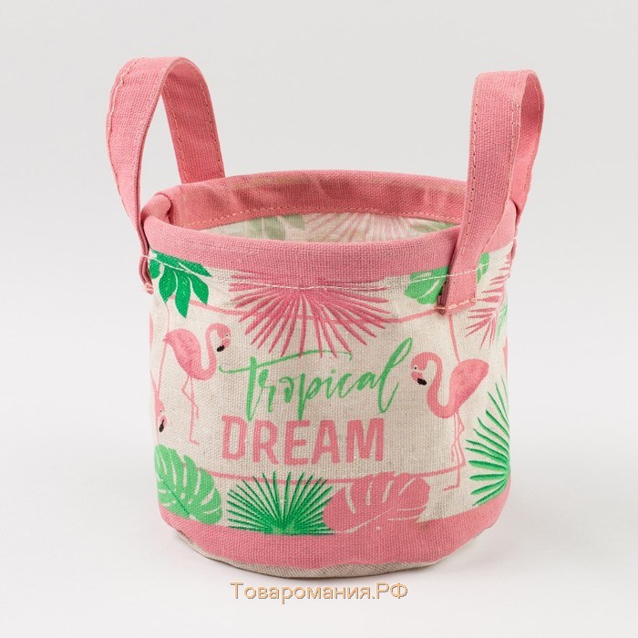 Текстильная корзинка Tropical dream, 14×12 см