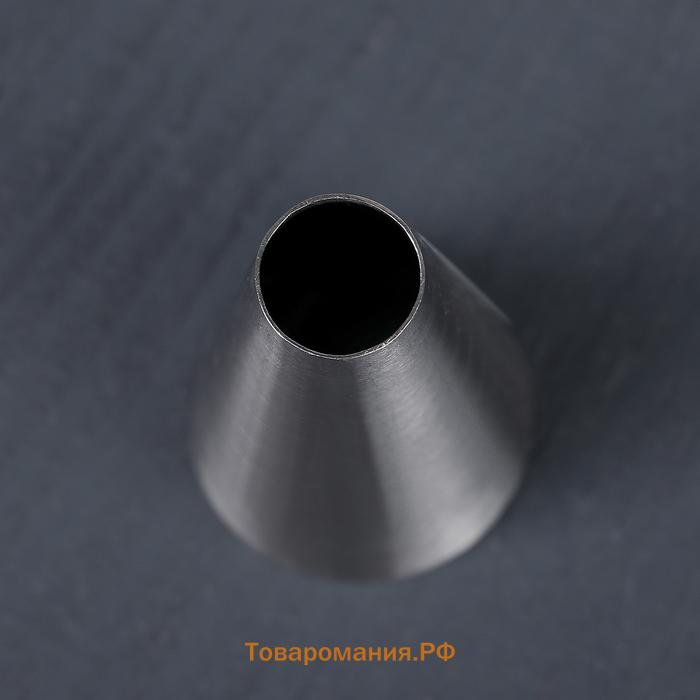 Насадка кондитерская KONFINETTA «Круг», d=3 см, выход 1.2 см, нержавеющая сталь