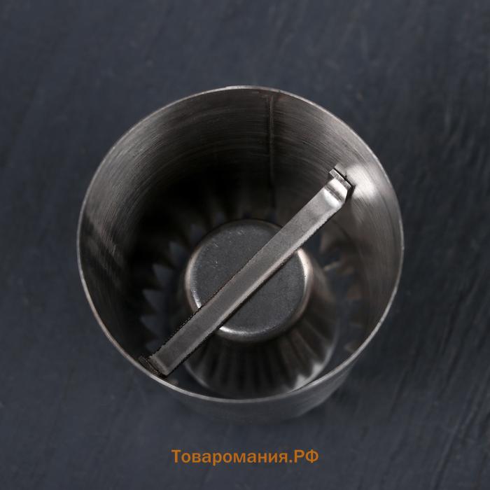 Насадка кондитерская «Безе», d=4.2 см, выход 2.7 см, нержавеющая сталь