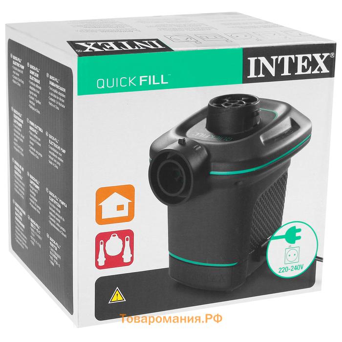 Насос электрический, 3 насадки, 220-240V, 66640 INTEX