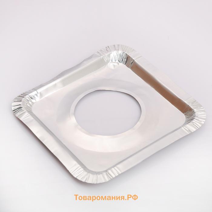 Набор пластин для защиты газовой плиты, 21.5×21.5 см, 5 шт.