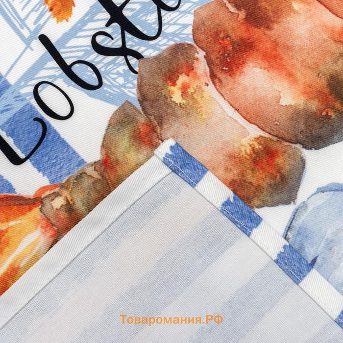 Кухонное полотенце «. Морское», 40×73 см, 100% хлопок, саржа 190 г/м²