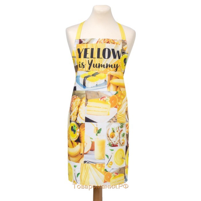 Фартук «: YELLOW» 70х60 см, 100% хлопок, саржа 190 гр/м²