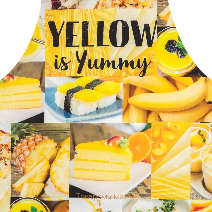 Фартук «: YELLOW» 70х60 см, 100% хлопок, саржа 190 гр/м²