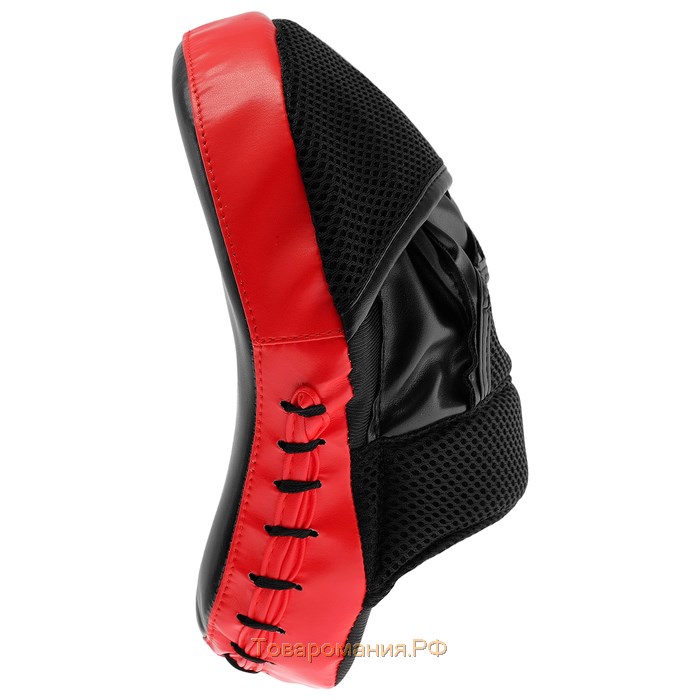 Лапа боксёрская FIGHT EMPIRE, 1 шт., цвет чёрный/красный