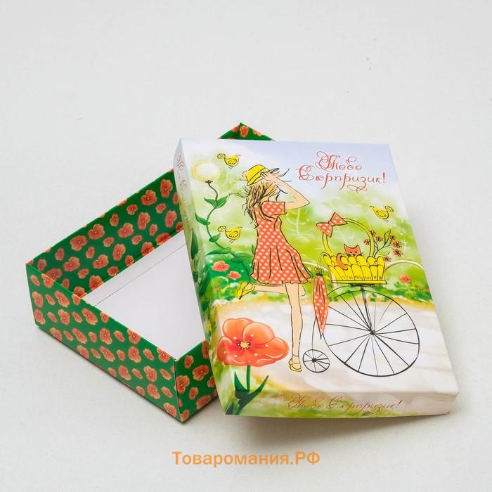 Подарочная коробка сборная «Сюрприз», 21×15×5.5 см