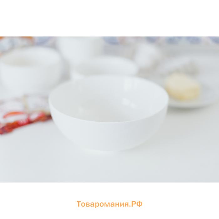 Салатник Wilmax Olivia, 1.13 л, d=18 см, фарфор, белый