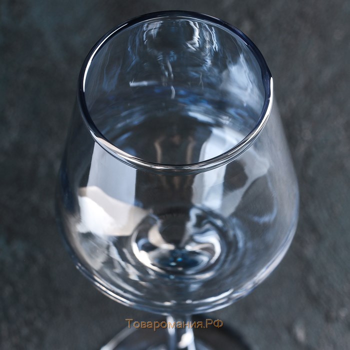 Бокал из стекла для вина «Кьянти», 400 мл, 8,5×22 см, цвет синий