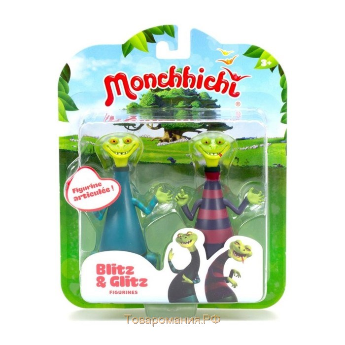 Фигурки Monchhichi «Блиц и Глиц»