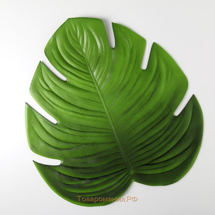Салфетка сервировочная на стол «Тропики», 46×42 см, цвет зелёный