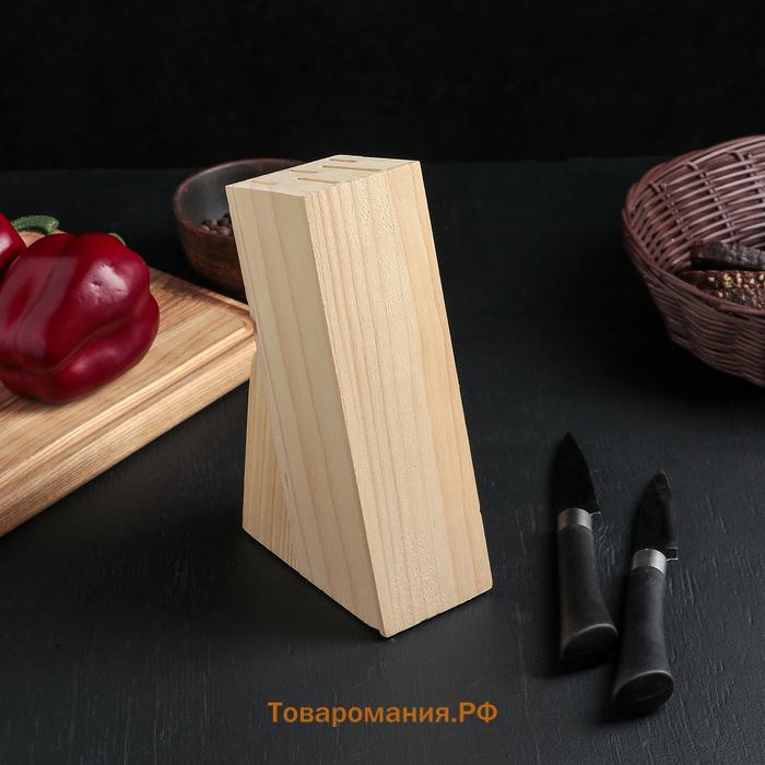 Подставка для ножей , 11×6×20 см, дерево